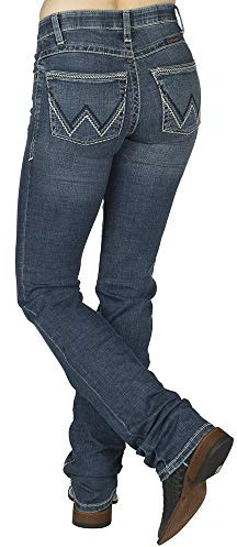 Wrangler Willow Jeans da Equitazione da Donna a Vita Media, 00-38