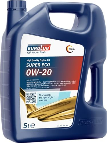 EUROLUB SUPER ECO SAE 0W-20 Motoröl, 5 Liter