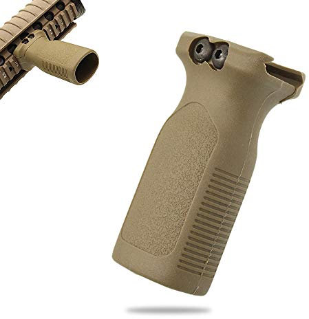 Seully Universeller Vertikaler Vordergriff, Abgewinkelter Ergonomischer Griff, Vertikaler Nylon AFG1 Griff für 20 mm Picatinny Schienensystem,Griffzubehör