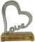 6th Anniversary Rustic Heart Decoration – 6 Year Anniversary (hsslove6)