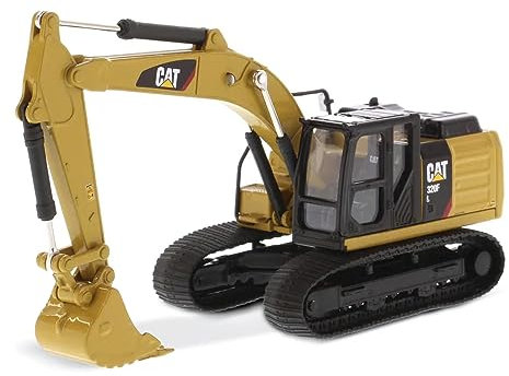 Diecast Masters 85690 - Caterpillar Kettenbagger 320F, detailgetreues CAT Baufahrzeug in Displayfenster-Box, Maßstab 1:64, ca. 14 x 5 x 8 cm, ab 8 Jahren, für Sammler und als Geschenk geeignet