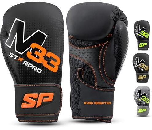 Starpro Boxhandschuhe für Training – Damen & Herren, 8, 10, 12, 14 & 16 oz | BOXHANDSCHUH FÜR TRAINING – Hydra-Flow Mesh, Formschaum und 8 cm Wickelverschluss für kontrollierte Gym-Runden.