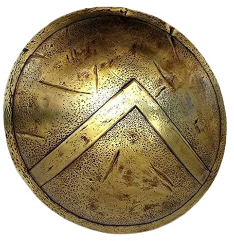 ENCORE HOME DECOR Antikes handgefertigtes mittelalterliches antikes Spartanisches Schild, 61 cm, König Leonidas 300 Mittelalterschild, handgefertigtes Geschenk