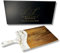 Lynn & Liana Grande planche à fromage en acacia | Planche à découper en résine et bois | Planche à charcuterie de luxe pour servir | Planche à découper faite à la main | 25,4 x 50,8 cm – Quartz doré