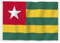 YongFoto Togo-Flagge, 90 x 152 cm, Flagge der togolesischen Republik, Banner für Feiern im Freien, Haus, Garten, Veranda, Party-Dekoration, Flaggen mit 2 stabilen Ösen, präzise maschinell genäht