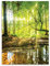 Poster Wald Natur Grün Landschaft 50x70 cm Hochformat - OHNE RAHMEN XXL Wandposter Kunstdruck Fotoposter Wandbild Wandbilder Wand Bild auf Poster Wohnzimmer Schlafzimmer Küche