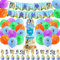 Kindergeburtstag Deko, Blue Geburtstagsdeko Dog Birthday Party Supplies Geburtstag Dekoration Inklusive Happy Birthday Banner, Tortenaufsatz, Geburtstag Luftballon
