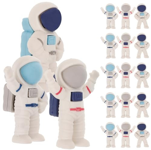 24 Stück Lustige Astronauten-Radiergummis Für Kinder - Perfektes Geschenk Für Schule Kindergarten Und Abenteuer Im Weltraum
