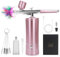 Roadtime Kabellose Airbrush Kit mit Kompressor, Wiederaufladbares Hand Airbrushpistole mit Reinigungsset, Tragbare Airbrush für Malerei, Nägel, Kuchendekoration, Modellieren, Färben