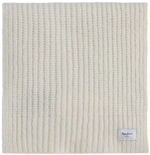 Pepe Jeans Zoe Scarf Schal, Weiß (Mousse White), L