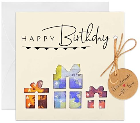 Xinkfir Geldgeschenk Geburtstag, Geburtstagskarte mit Umschlägen, Originelle Geld geschenke Verpackung, Kreatives Geldkarte Geburtstag