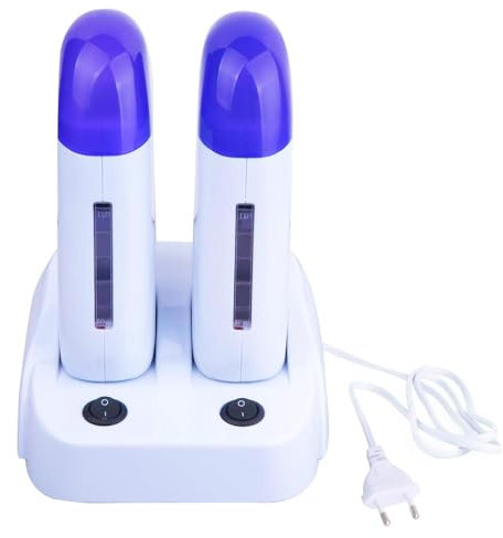 Doppio Stick Scaldacera a Rullo con Base 40W 2 Manipoli per Ceretta