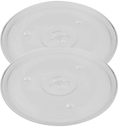 TOPBATHY 2stücke Glasplatte Für Mikrowelle Ersatz-drehteller Hitzebeständig Und Langlebig Praktisch Für Kochen Und Backen