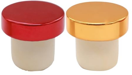 2 Pack Wine Bottle Stopper Rubber Bottle Covers T-Shaped Bottle Sealing Plug Bar Tool Reusable Bottle Corks for Kitchen Bottle Caps for Glass Milk Bottles Reusable