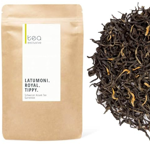 Assam Tee Latumoni Royal Tippy | Schwarzer Tee Single Origin Gartentee | lieblich, würzig, harmonisch | 100g Beutel - tea exclusive