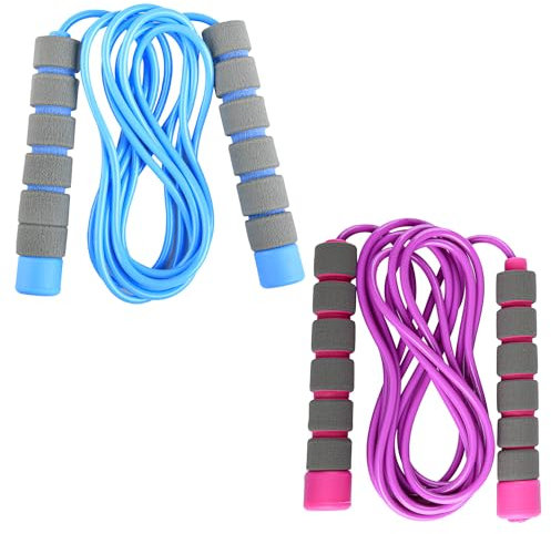 Thyonta 2 PCS Adjustable Children's Skipping Rope for Kindergarten and Elementary School Students Outdoor Sports Children's Fitness Exercise Utensils Racing Skipping Rope for Physical Education Exams