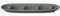 blomus Kerzenhalter 4er -Vela- | Farbe Agave Green | 14L x 40B x 3H cm | Kerzenständer Grün | Passend für Ø 22cm Kerzen | runder Kerzenleuchter aus Steingut