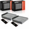 Frankberg 2x Filtro aria abitacolo Filtro antipolline Con Carbone attivo Compatibile con Twingo II CN0 /Stepway I BS Clio II BB CB Micra III K12 Duster HS Replace# CUK1829