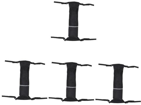 minkissy 4 Stück Aufbewahrung Tasche Für Flaschen E Sauerstofftanks Rollstuhlseite Sauerstoffflaschentasche Für Rollstuhlfahrer Tankwagen Für 600d Oxford-stoff Black