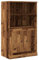 vidaXL Highboard, Sideboard mit Stauraum, Kommode Anrichte für Wohnzimmer, Schrank Mehrzweckschrank Beistellschrank, Altholz-Optik Holzwerkstoff
