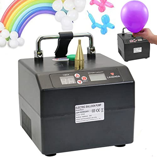 XCSCUK Electric Balloon Pump, Balloon Blower Pump, Portable Balloon Inflator with Timer Suitable for Wedding