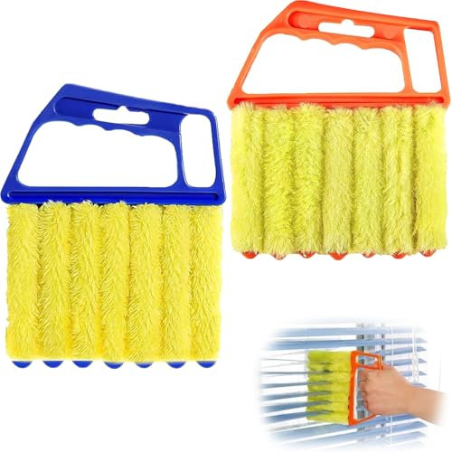 2 Pcs Blind Cleaner Tool,Blind Cleaner Blind Duster For Wooden Blinds ,Mini Duster For Window & Air Conditioner Blinds Dust Dirt