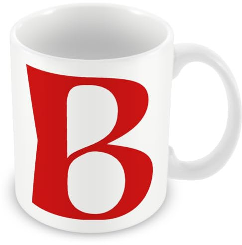 MUGGZ Alphabet Initial Letter B Mug with Monogram Each Letter Individual Design