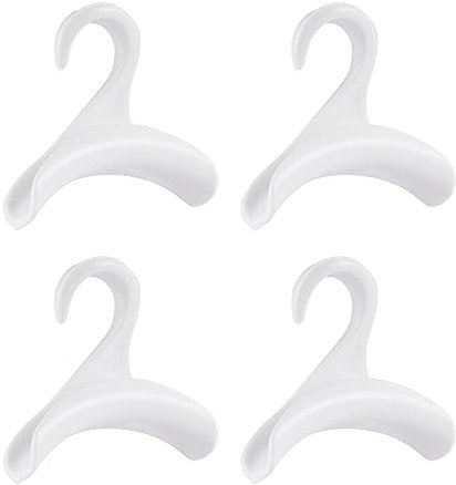 KATLKIU Ganchos para Bolsos, Set de 4 Colgadores de Plástico para Armario – Ganchos Resistentes y Ahorradores de Espacio para Mochilas,Bufandas, Cinturones y Corbatas