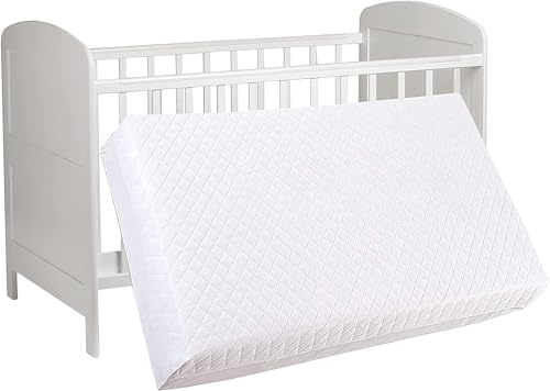 Extra Thick Premium Cot Mattress – Fits Most Graco/M&P Cots – Ultra-Comfort Quilted, Breathable & Hypoallergenic, Firm Support Foam, Easy-Clean Removable Cover - UK Made (120cm x 60cm x 7.5cm)