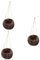 Milisten 3 Pièces Pot de Fleurs en Coquille de Noix de Plantes d'intérieur Plantes Interieur Croissance Pot de Fleur Exterieur jardinieres Exterieur jardinière Suspendue au Mur Panier