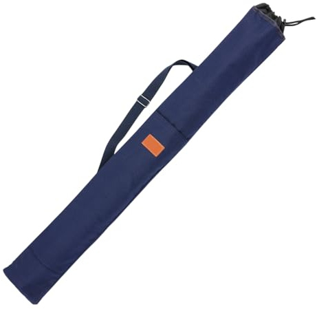 DONGKER Angeln Rutentasche, 1 Stuck Faltbar Angelschirmtasche, 1,2m/1,4m x 18cm, Große Kapazität Angeltasche mit Verstellbarer Schultergurt für Spinnruten, Baitcastingruten und Brandungsruten