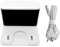 FTGJRJHG Station de Charge for aspirateur Robot, Compatible avec Xiaomi 1C / 2C / 2 STYTJ01ZHM / F9 / D9 Pro / STYTJ03ZHM(Dock and Cord)