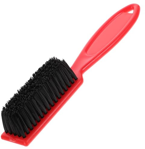 ULTECHNOVO Bartpflegebürste Komfortabler Griff aus Nylon und Abs mit Rotem Griff zur Effektiven Reinigung und Staubentfernung für Friseure und Private Anwendung im Salon und Zuhause