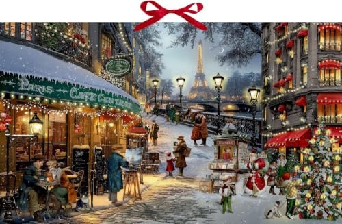 Wand-Adventskalender – Romantische Weihnachten in Paris