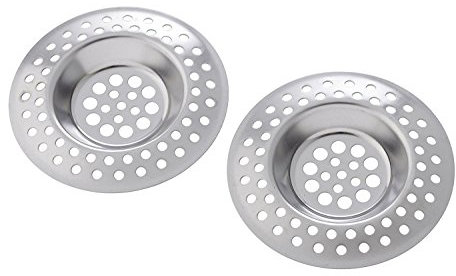 2 x Filtres - Tamis en Acier Inoxydable pour Evier Lavabo Baignoire