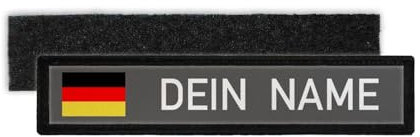 Copytec Deutschland Namenschild Patch mit Namen Bundeswehr Polizei Feuerwehr #24346