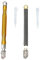 2-teiliger Glasschneider 3mm-12mm, selbstölender Wolframcarbid-Glasschneider, Mosaik/Fliesen/Spiegelglas-Schneidwerkzeug (Kohlefaser + Metall)