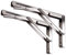 Claiery - Soportes plegables de acero inoxidable pulido para estantes tipo K