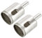 Sourcingmap 2pcs 25mm Diamond Drill Bit Hole Saw for Glass Tile Marble Fiberglass Ceramic Stone Bottles Pots