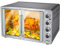 Bakaji Home Forno Fornetto Elettrico Ventilato Potenza 2200W con Doppia Porta Luce Interna Selezioni di Cottura Temperatura Regolabile Timer e Accessori (55 litri)