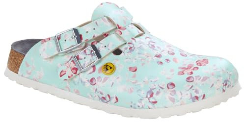 Birkenstock Kay ESD - Scarpe da Lavoro da Donna Kay ESD Flowers Field Rose, Misura 37, Flower Field Mint, 37 EU