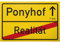 DankeDir! Ponyhof Ortsschild 30 x 20 cm - Lustiges Schild Türschild Büro Zimmer Geschenkidee Geburtstagsgeschenk Pferde beste Freundin Kollegin - Das Leben ist kein Ponyhof Geschenk