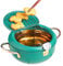 Friteuse Tempura, 14cm/5.5'' Poêle à Frire Tempura Friteuse Japonaise en Acier Inoxydable Antiadhésif avec Contrôle de la Température Couvercle et Égouttoir À Huile pour Poulet Frit,Crevettes Frit