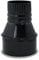 CAEXVEN Reducción Tubo Chimenea 200 a 150mm - Adaptador Negro Vitrificado para Estufas de Leña - Reductor Macho-Hembra - Tubo Estufa