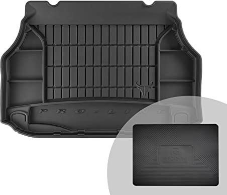 FROGUM ProLine 3D Tapis de Coffre Voiture Bac de Coffre Exclusif en Caoutchouc pour Mercedes-Benz Classe C W203 2000-2007 | Organisateur Pratique | Les Bords Plus Hauts