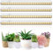 MOYA STD Pflanzenlampe Led Vollspektrum Lichter für ZimmerPflanzen, 1ft Sonnenlicht T5 Pflanzenlampe, Schrank Pflanze wachsen Lampe, LED wachsen Licht Wärme Lampe für Gewächshaus 4Pack