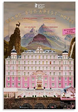 Poster und Drucke 60x90cm Film Die dekorative Malerei des Grand Budapest Hotels Kein Rahmen