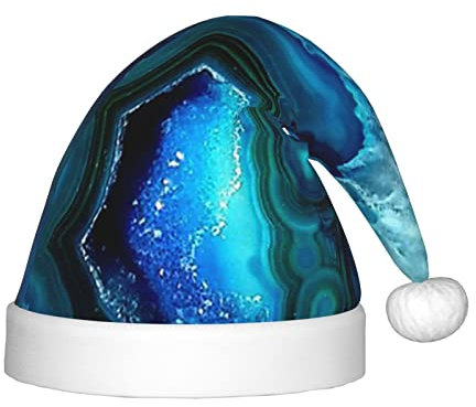 AROONS Weihnachtsmütze für Kinder, Mädchen, Jungen, Hellblau, Türkis, Weihnachtsmütze für Weihnachten, Urlaub, Party, Neujahr