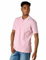 LAPASA Polo Manga Corta Hombre 100% Algodón de Piqué Estilo Clásico Relajado Camiseta Casual con Franja Negocio Golf Deporte Verano M19 XL Rosado
