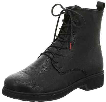 THINK! Damen COGITA chromfrei gegerbte Lammfell Schneestiefel, 0010 SCHWARZ, 37.5 EU